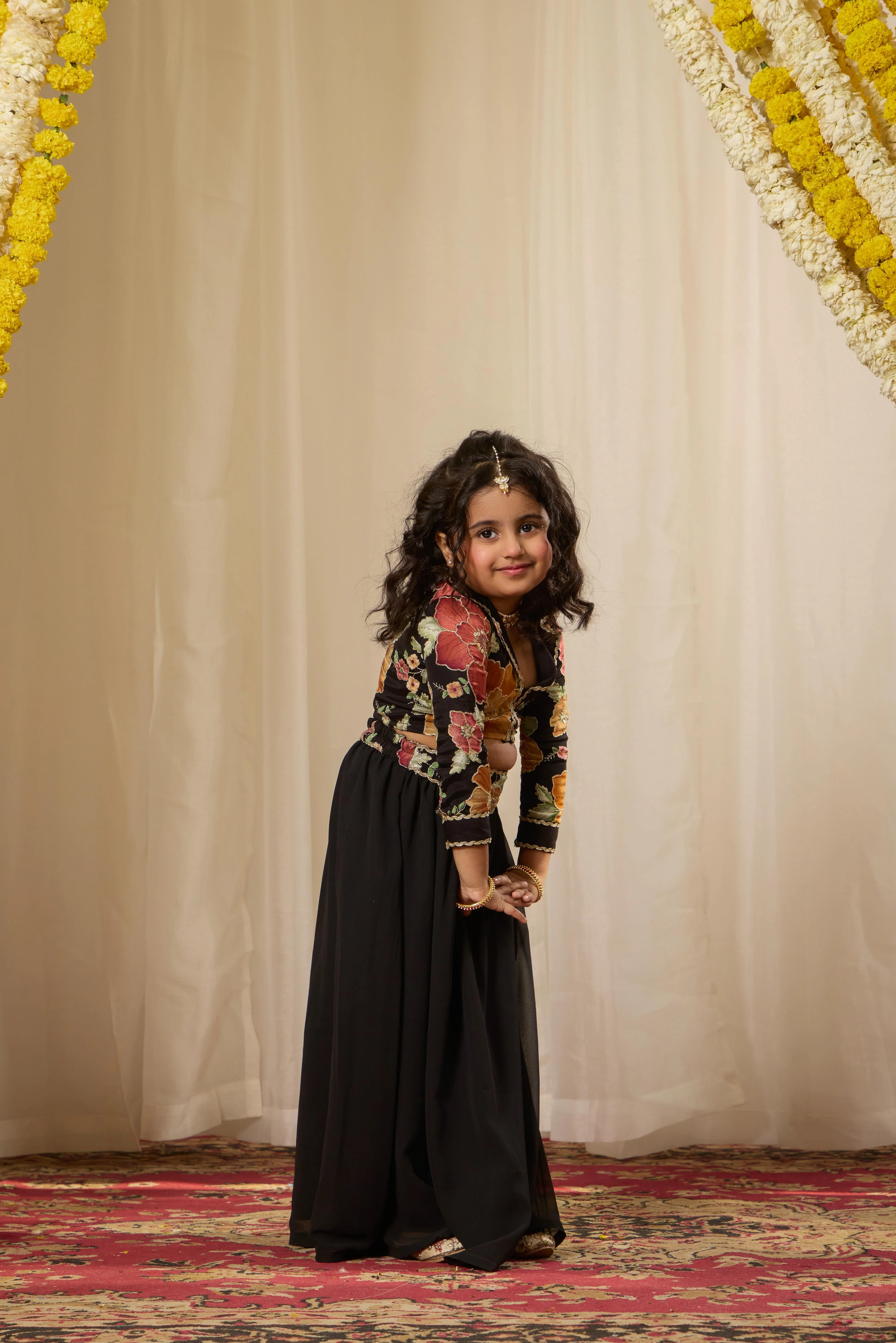 Alaya Kids Midnight Muse Lehenga Set - Image 2