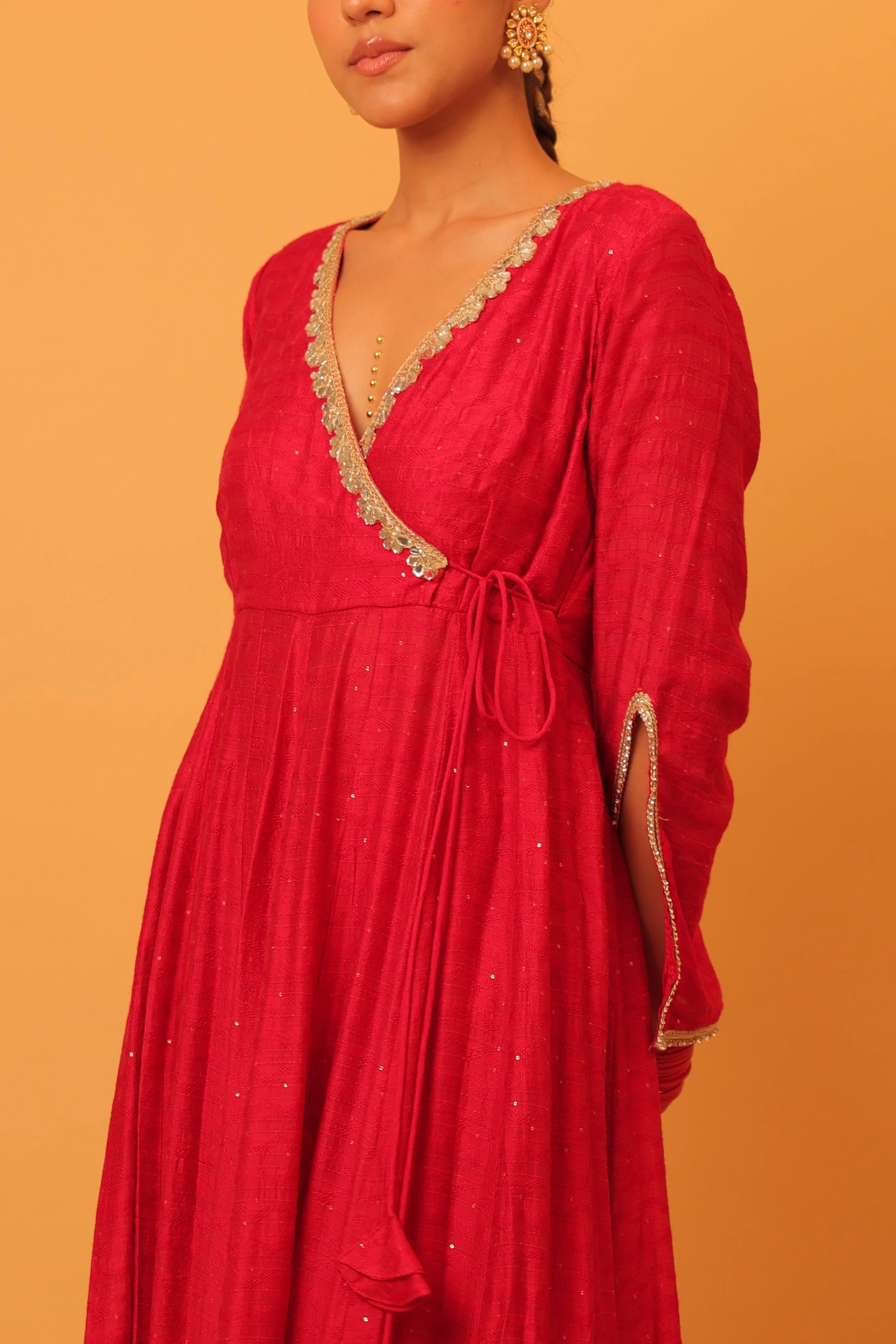 Alaya Mehfil Punch Pink Anarkali Set - Image 5