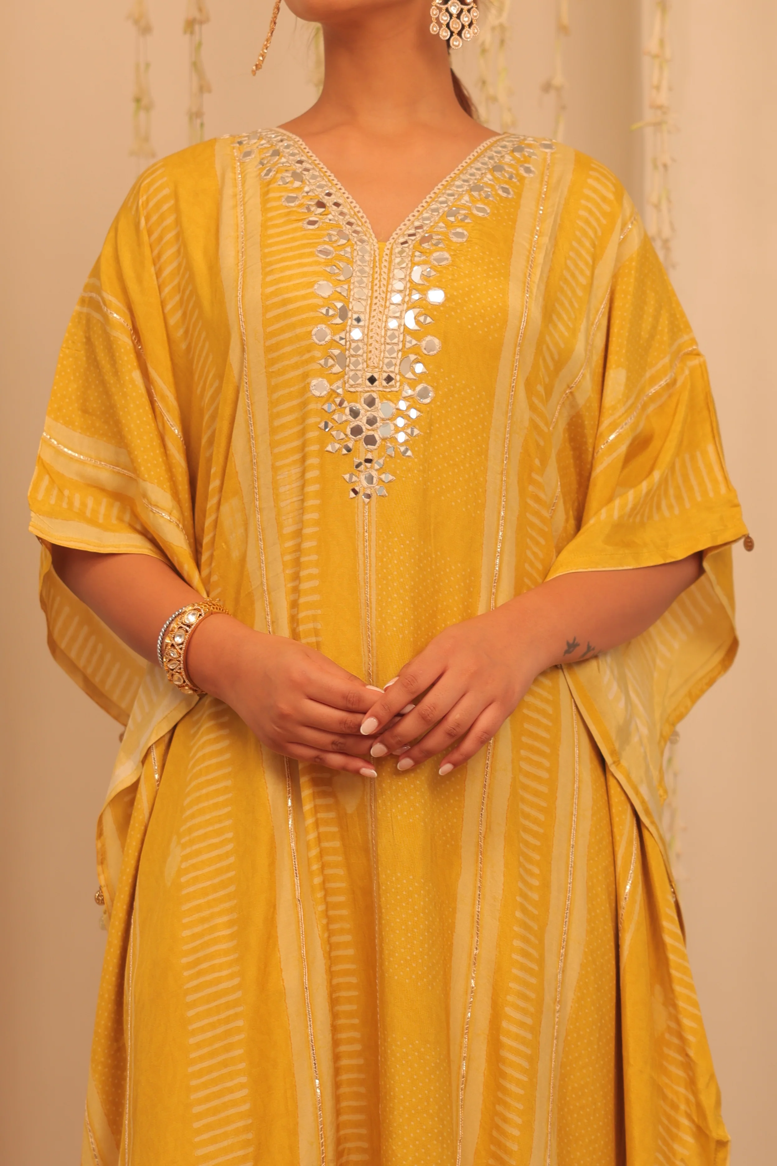 Mehfil Sunshine Kaftan Set - Image 2