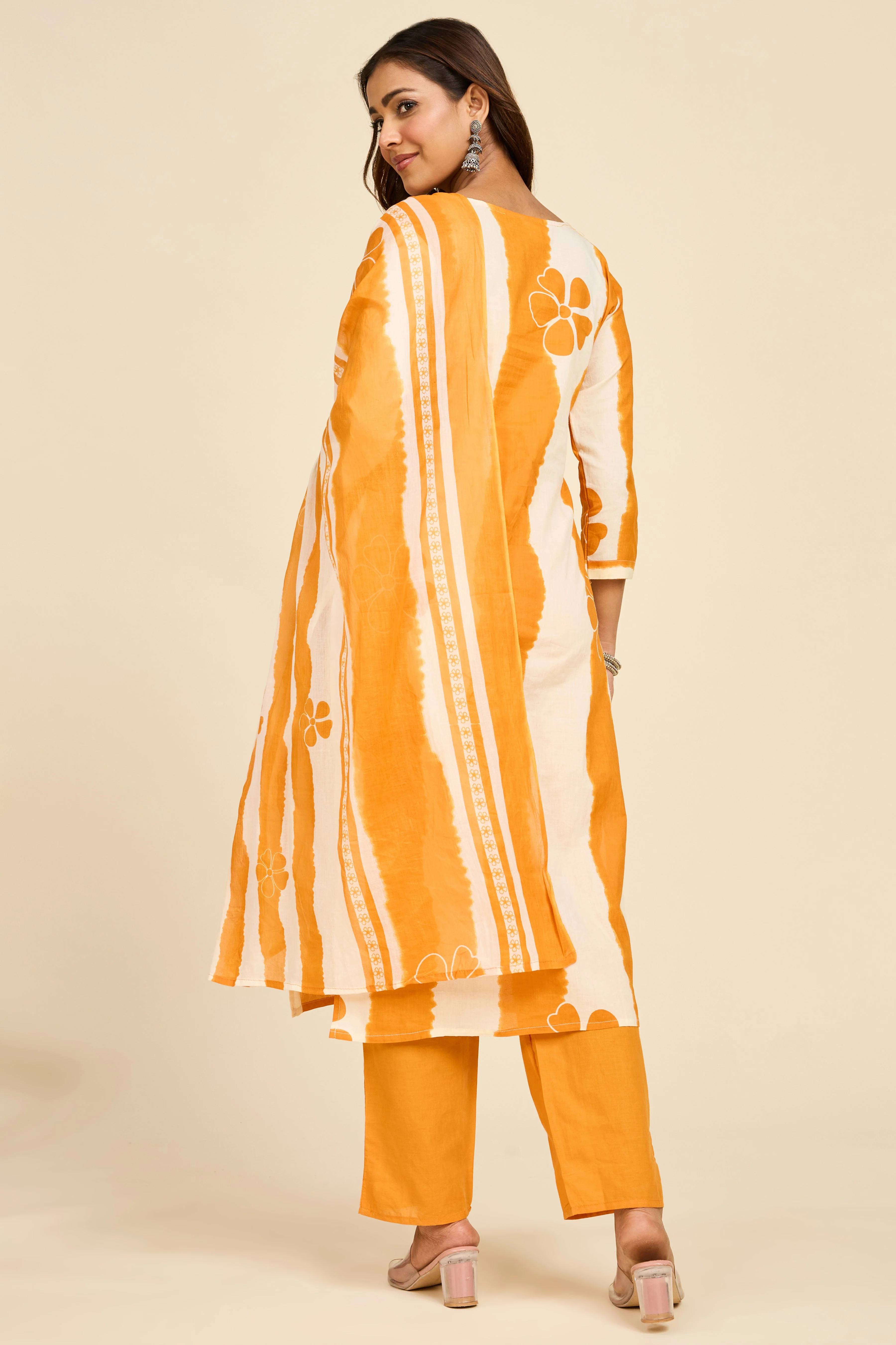 Amber Stripe Kurta Set - Image 2