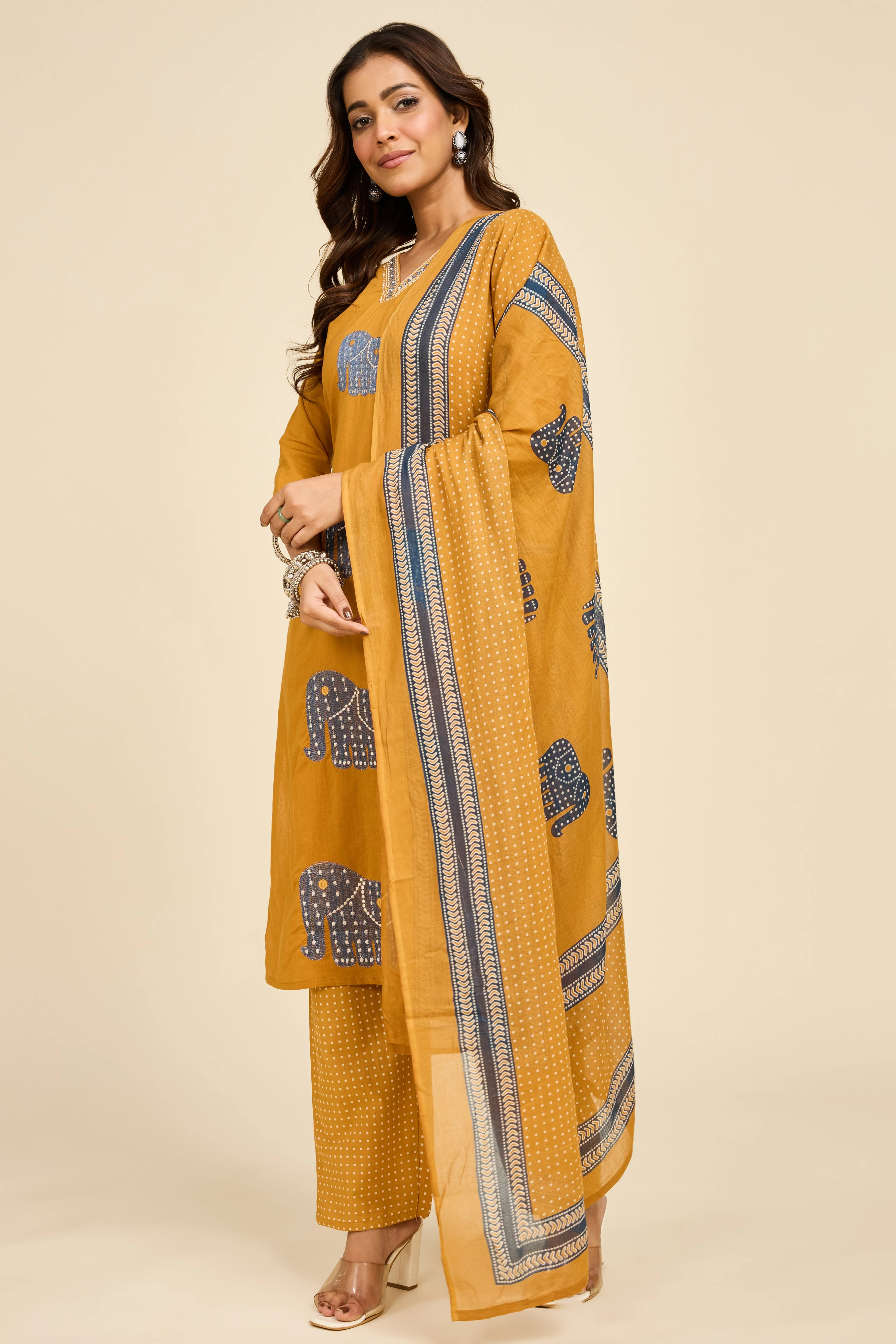 Alaya Select Caravan Embroidered Kurta Set - Image 3