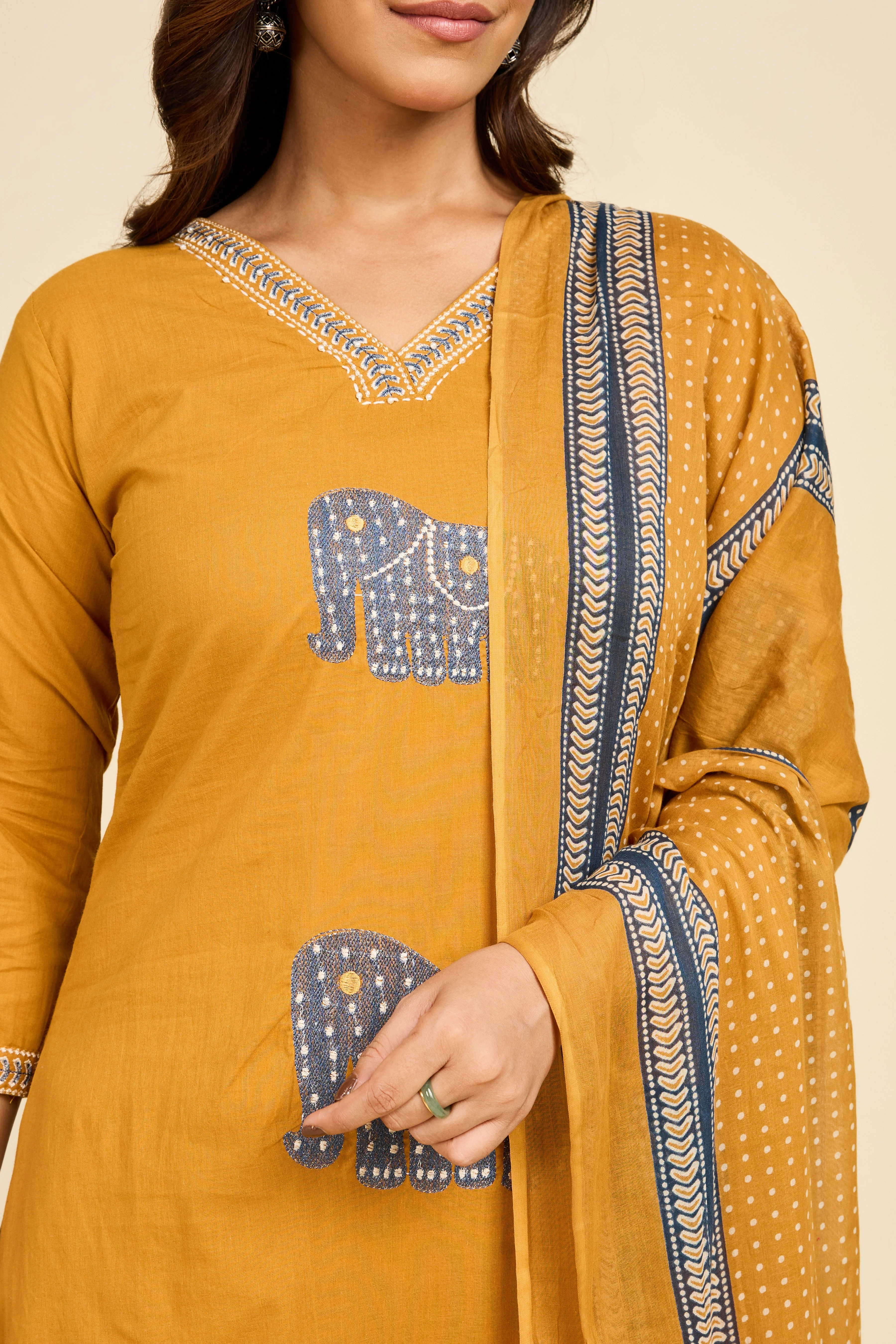 Alaya Select Caravan Embroidered Kurta Set - Image 6
