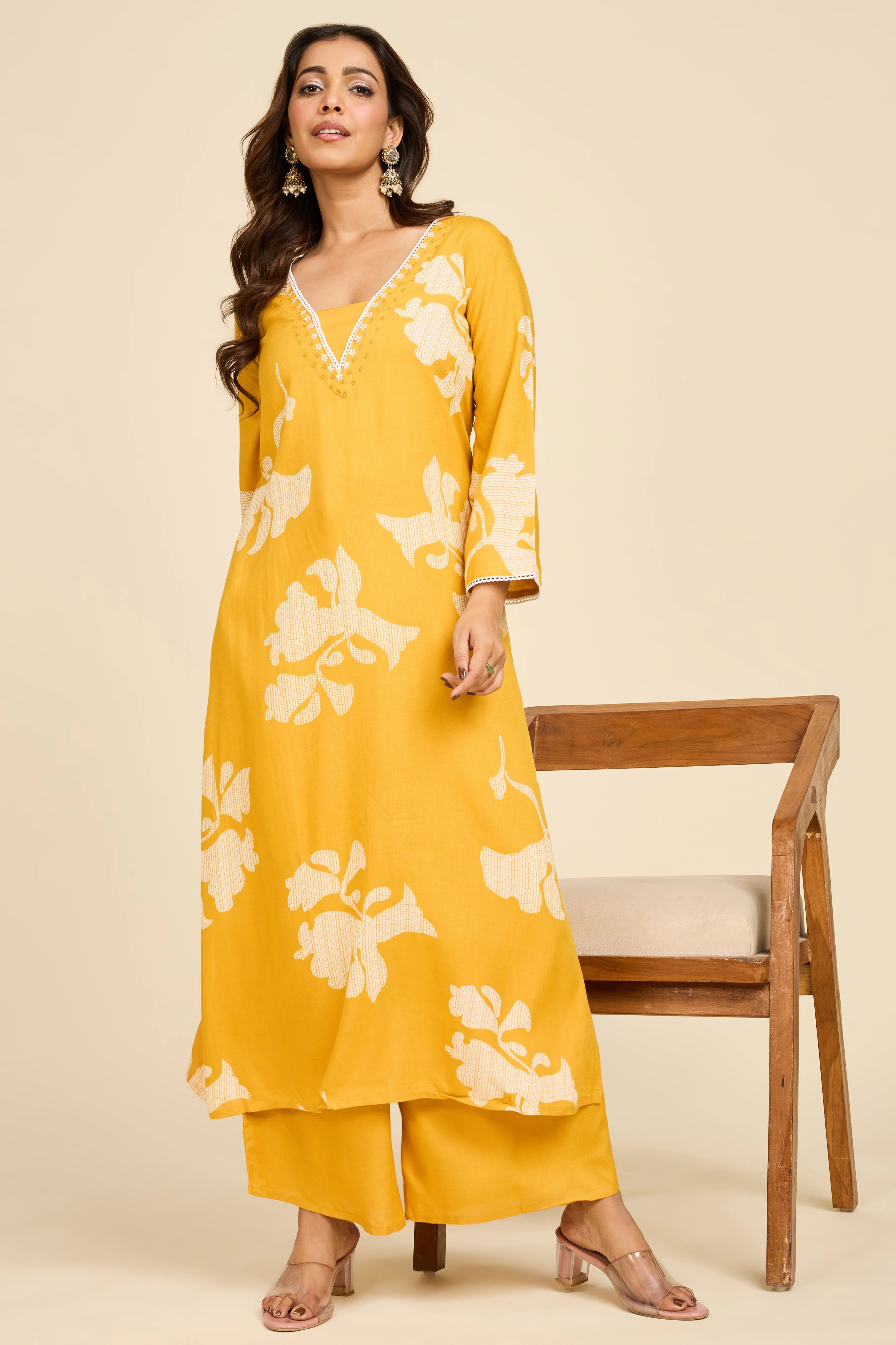 Alaya Select Marigold Kurta Set - Image 5