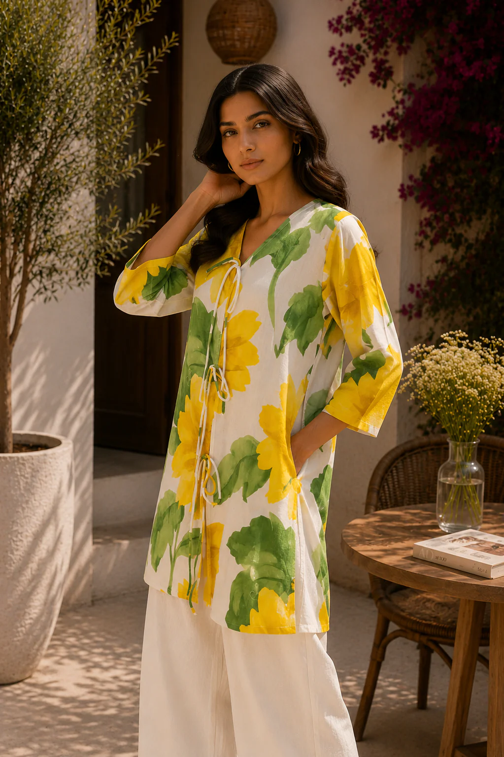 Alaya Select Sunflower Bloom Kurta Set - Image 2