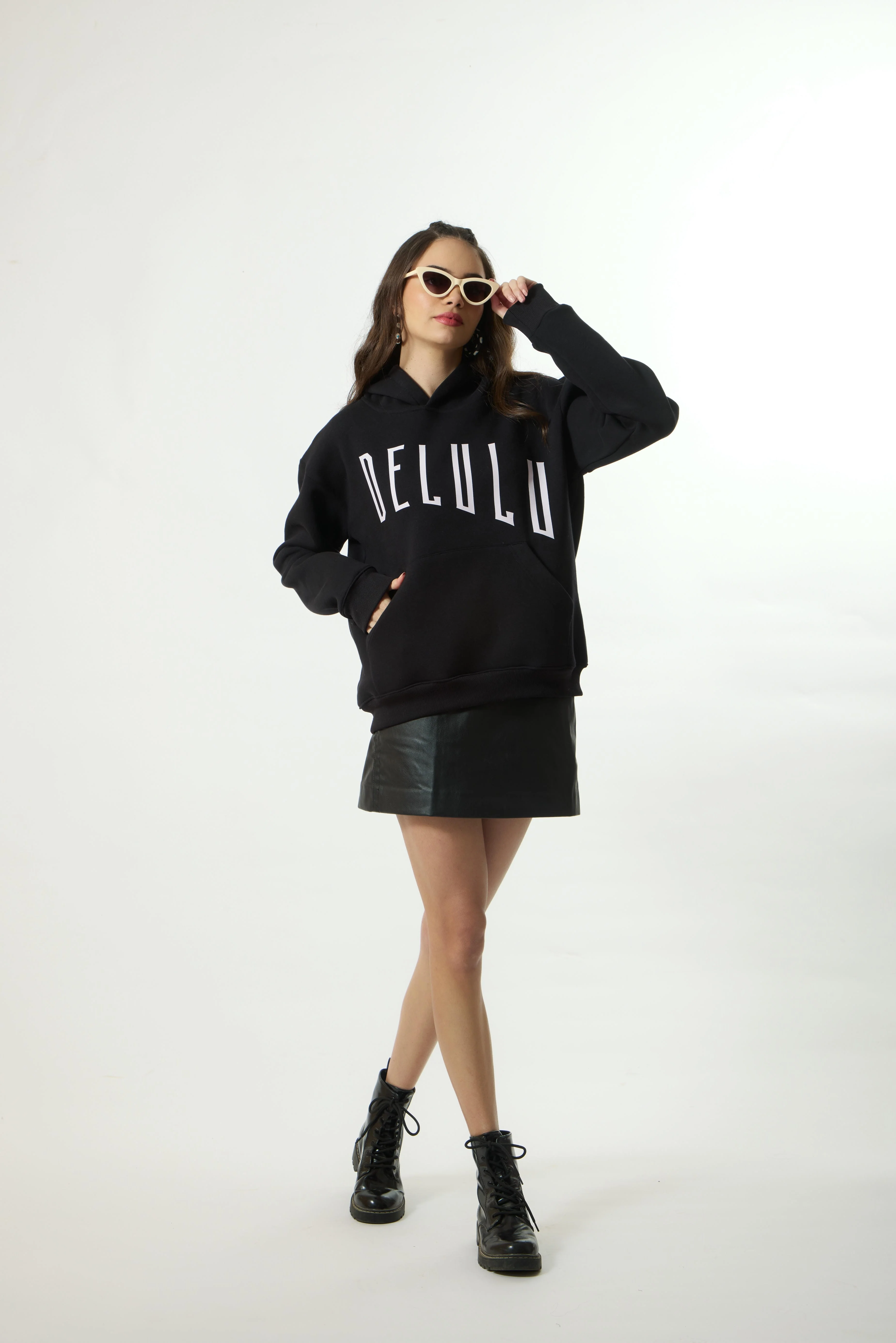 “DELULU” Premium Oversized Hoodie - Image 2