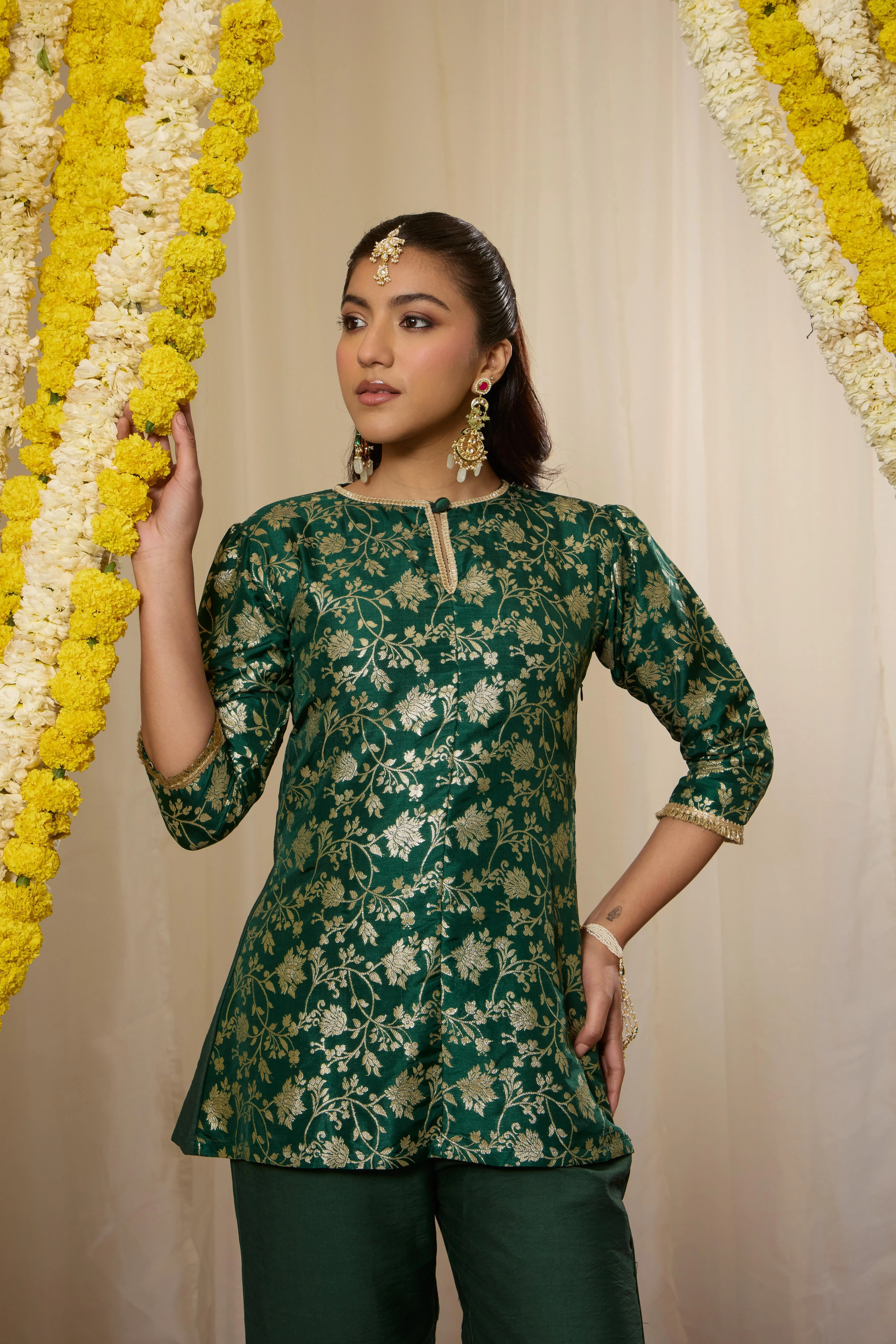 Malang Deep Emerald Kurta Set - Image 2