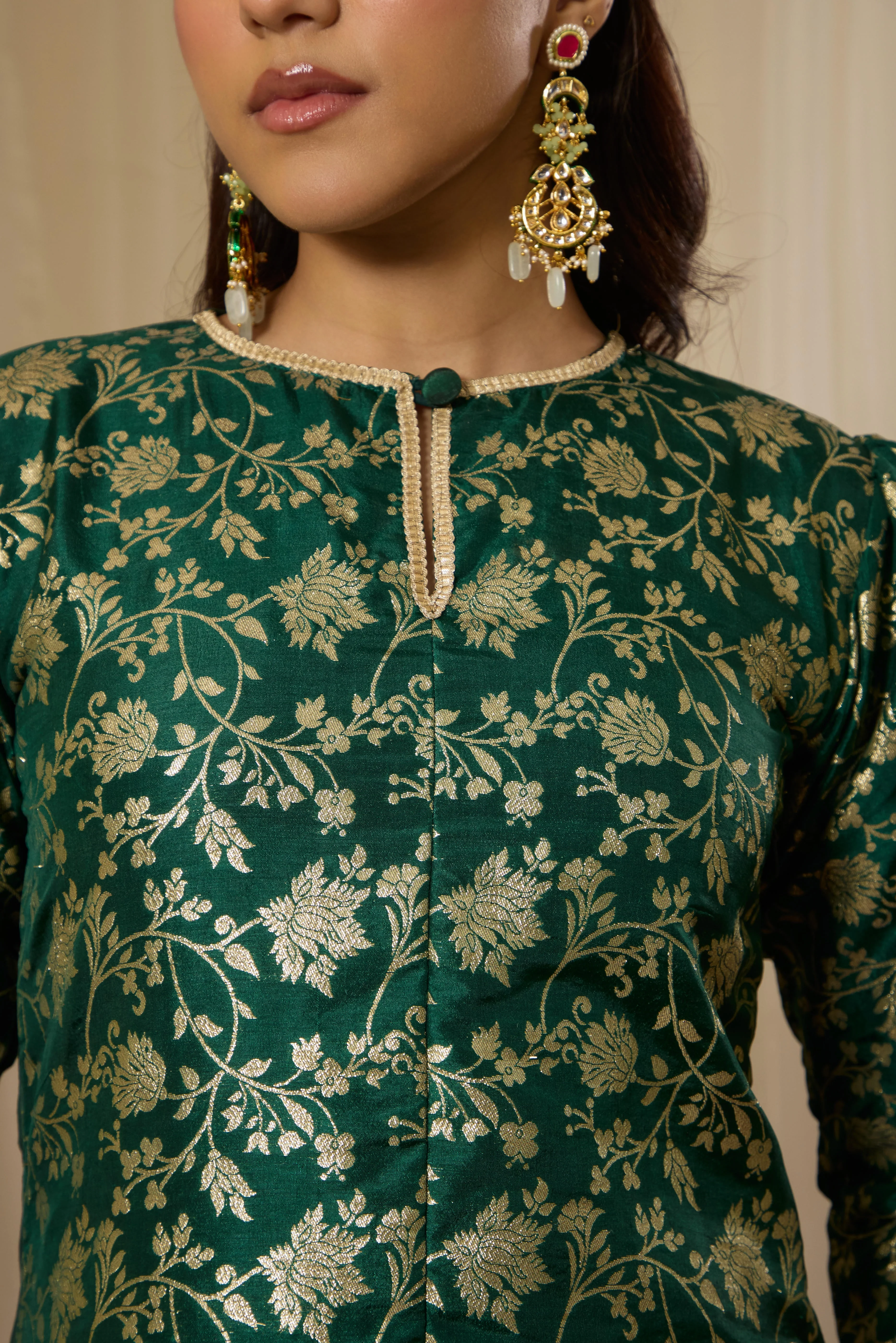 Malang Deep Emerald Kurta Set - Image 4