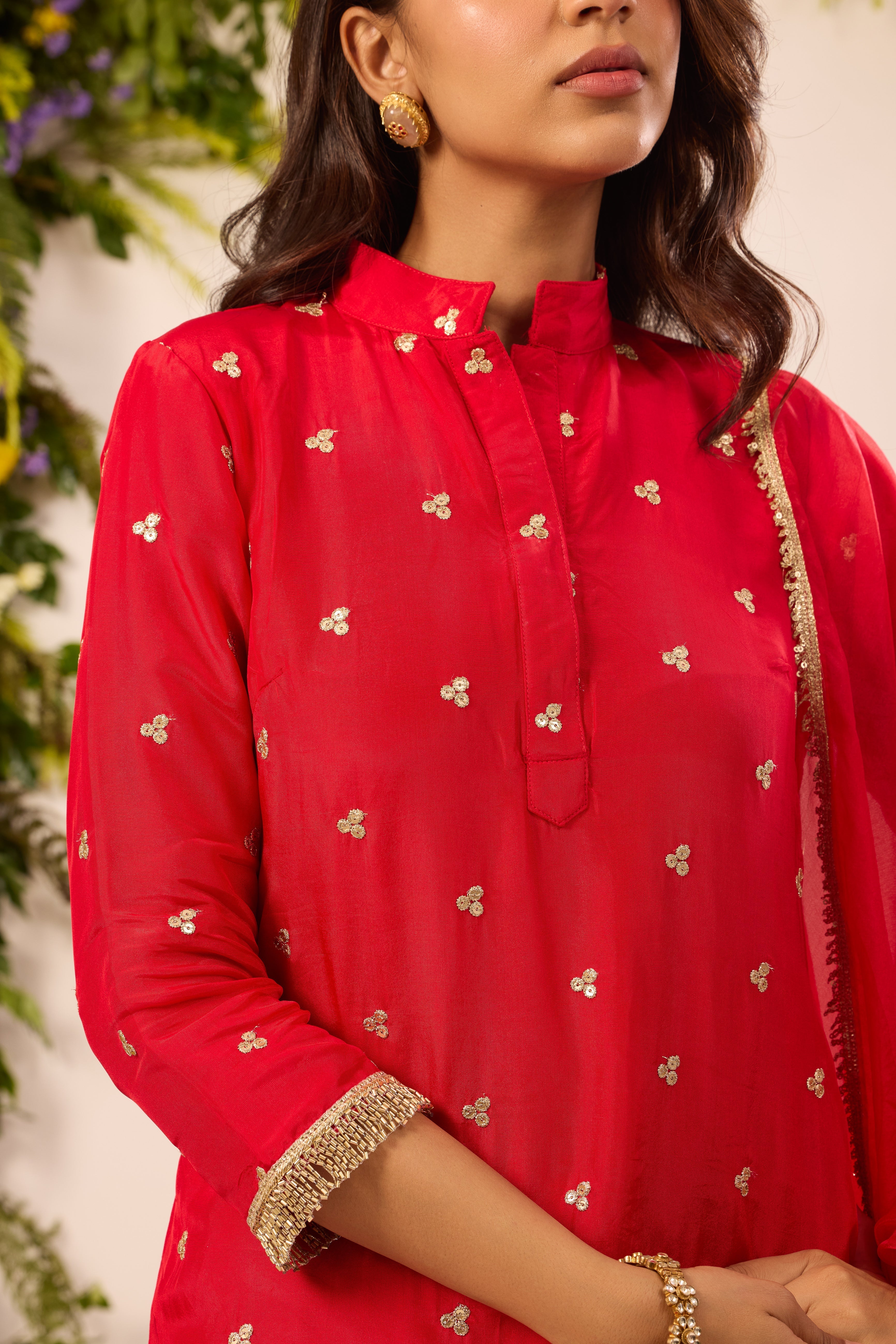 Mastaani Classic Red Kurta Set - Image 6
