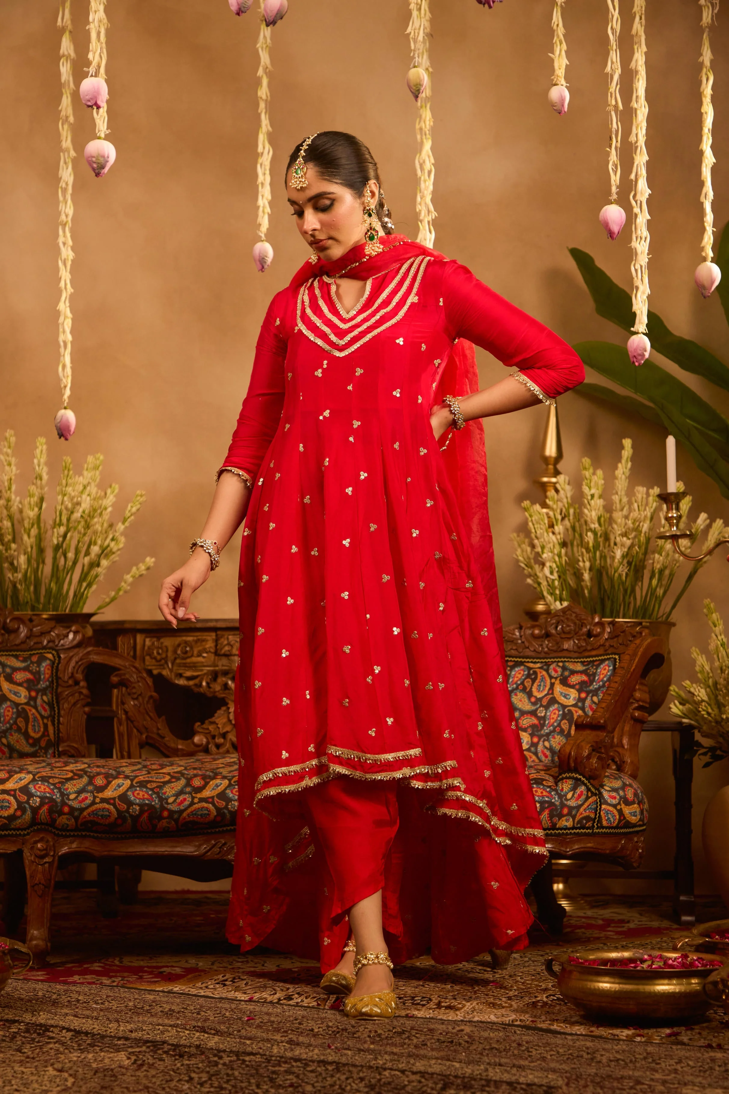 Mastaani Heer Red Anarkali Set - Image 2