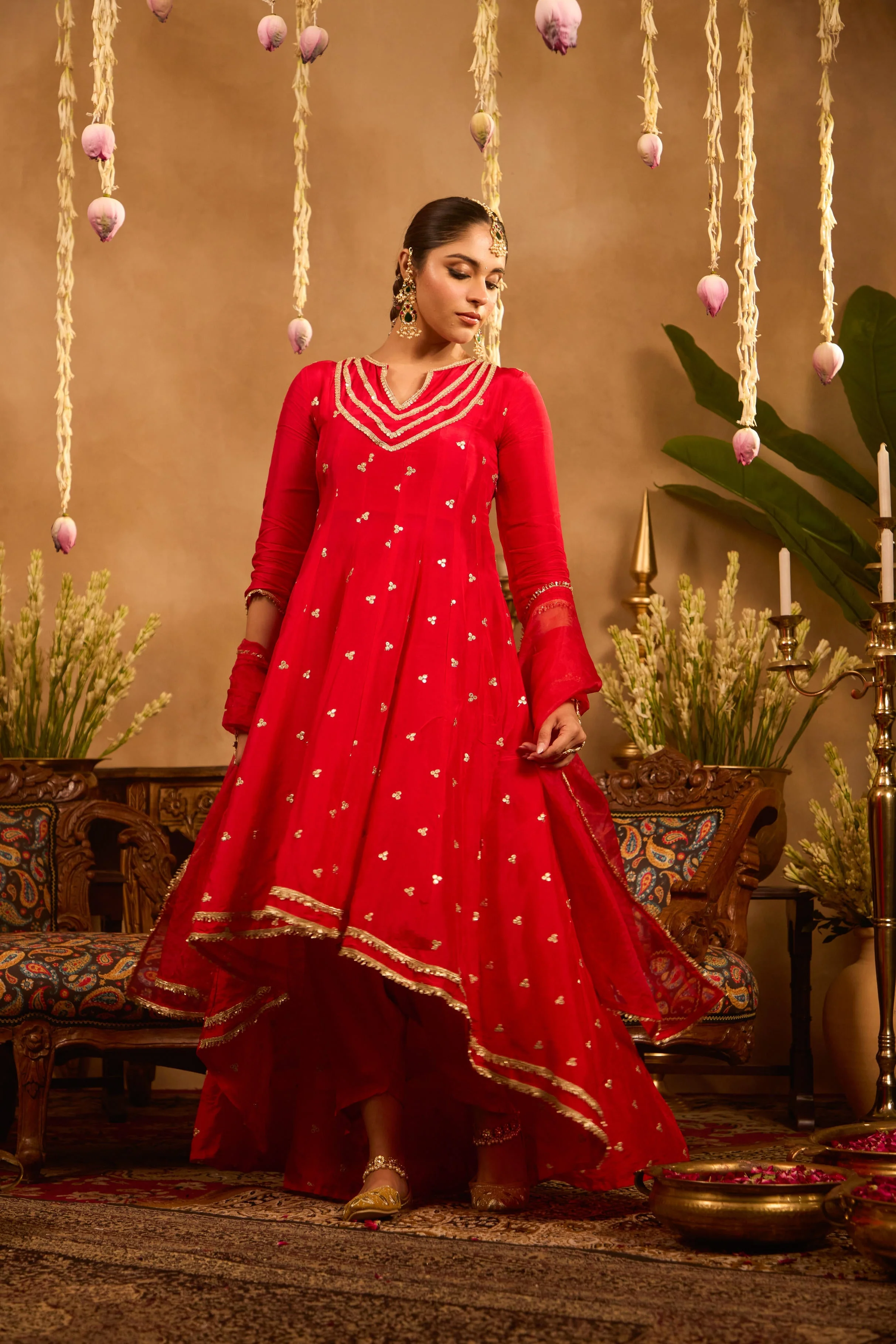 Mastaani Heer Red Anarkali Set - Image 5