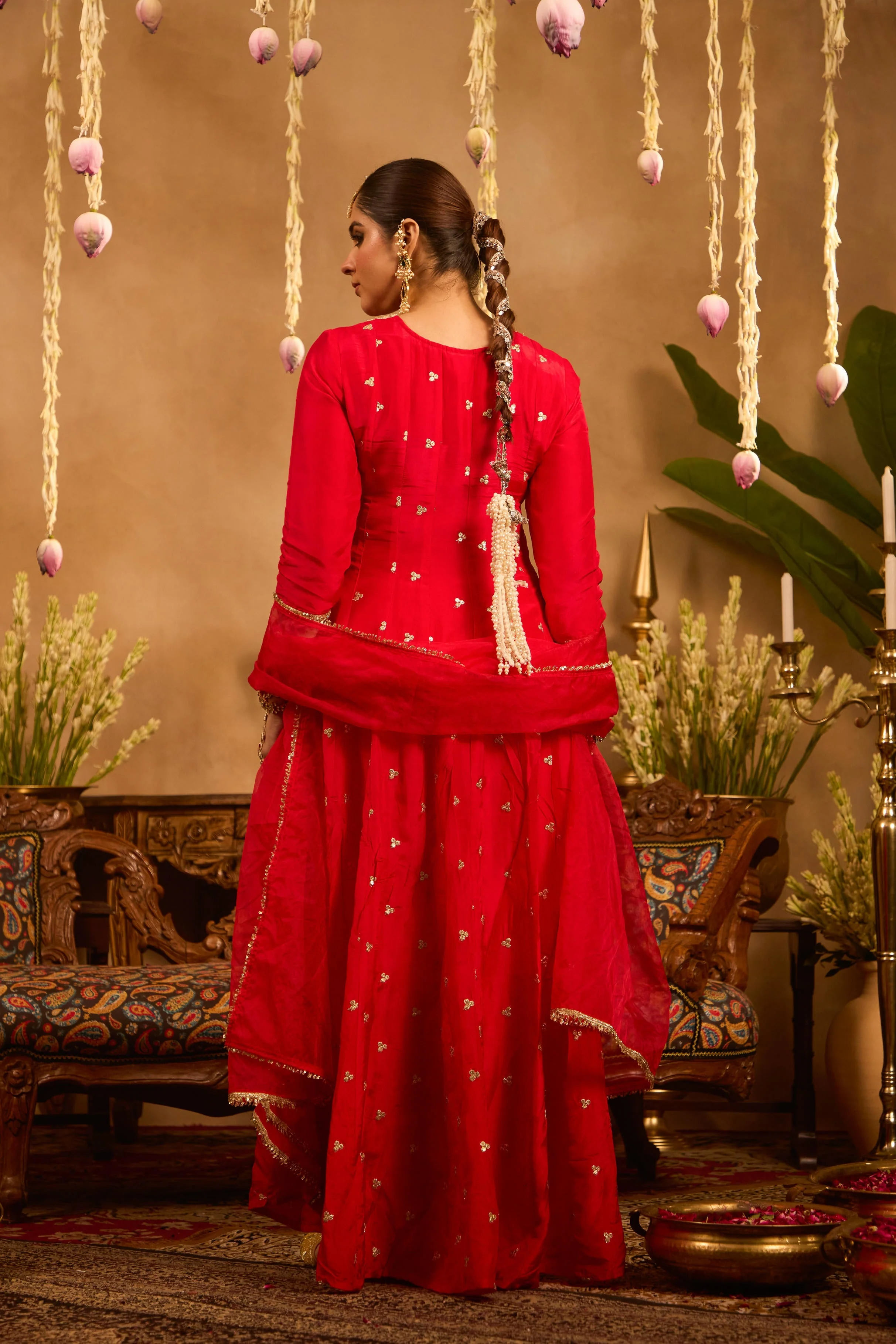 Mastaani Heer Red Anarkali Set - Image 6