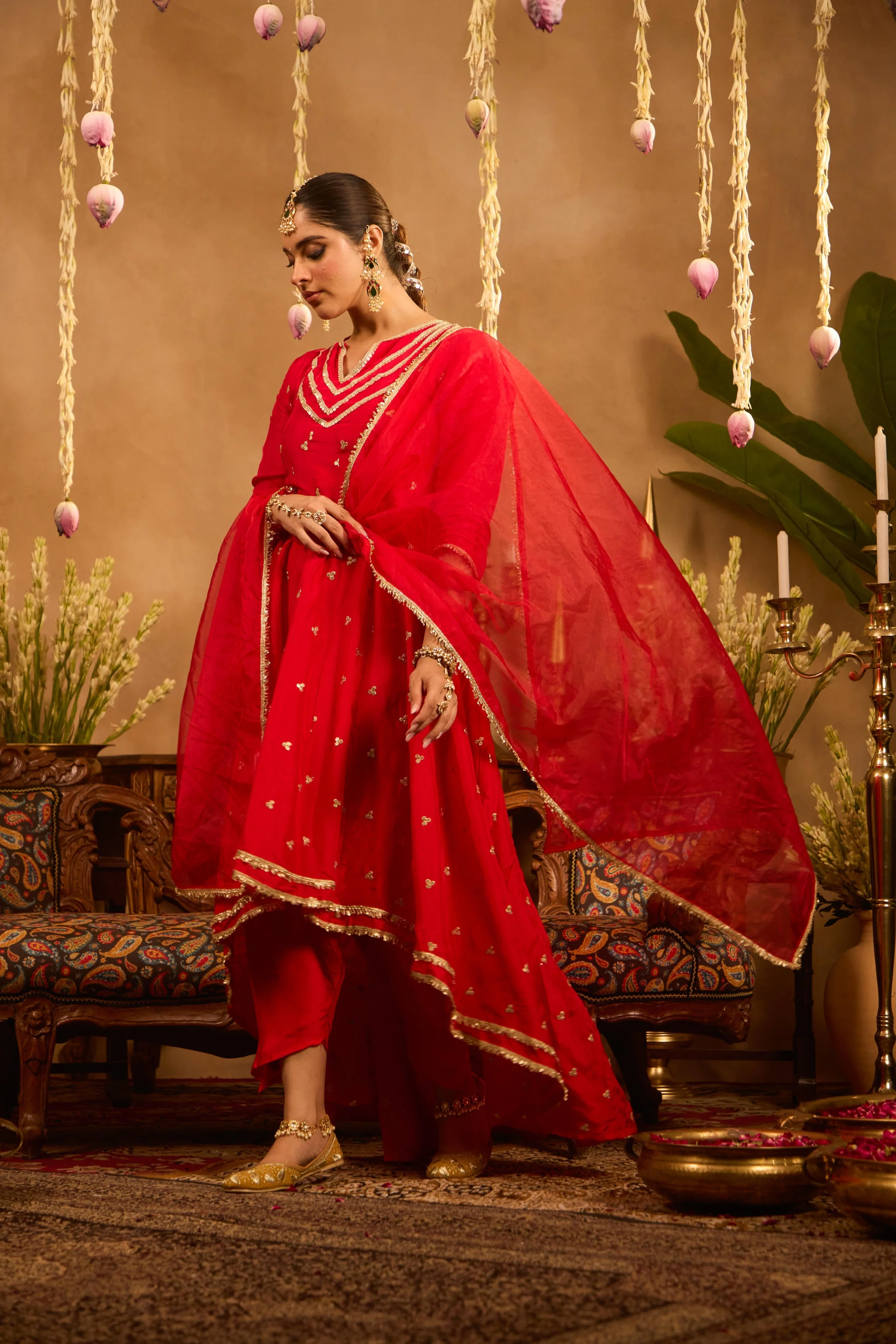 Mastaani Heer Red Anarkali Set - Image 8