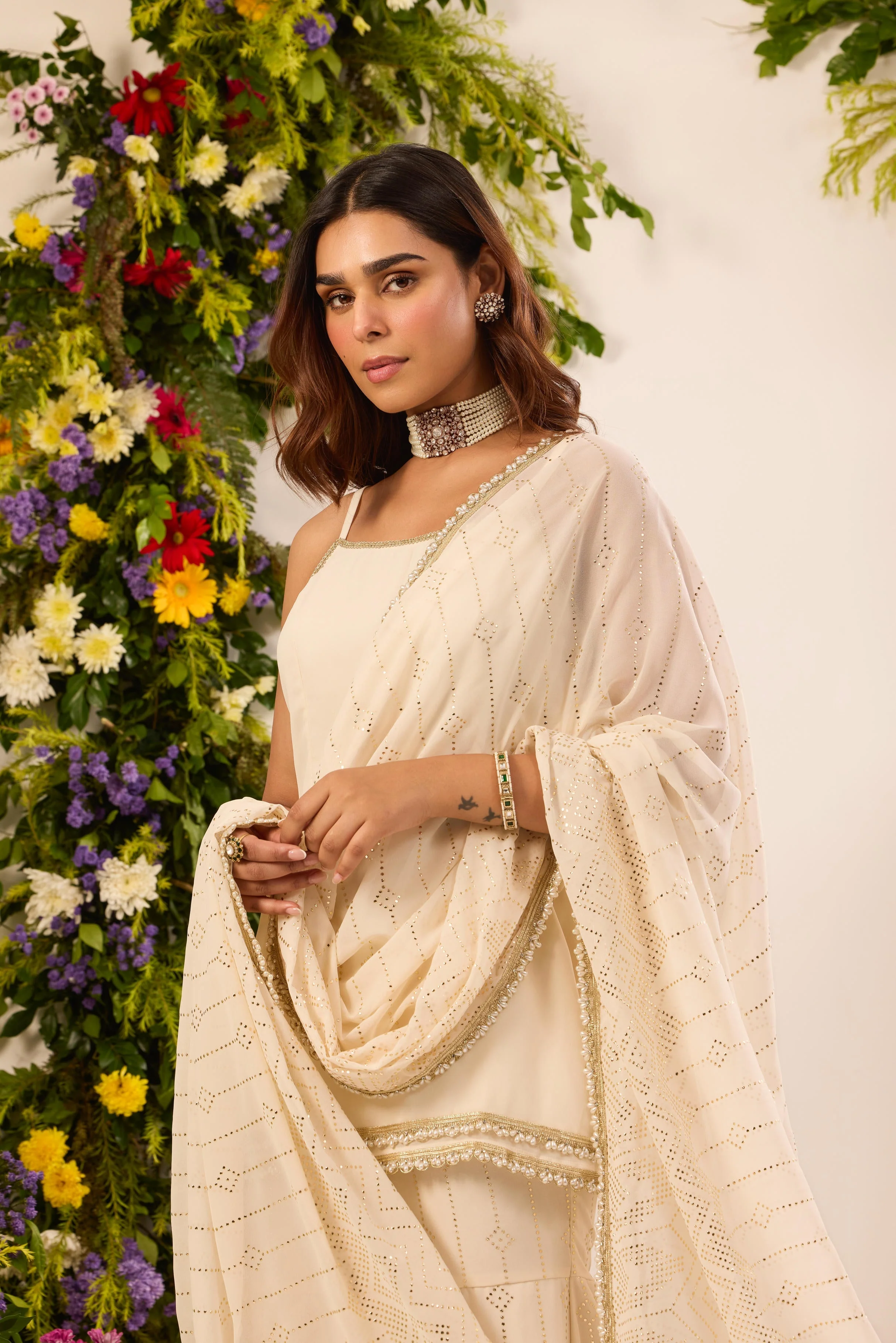 Mastaani Ivory Glow Cami Kurta Set - Image 7