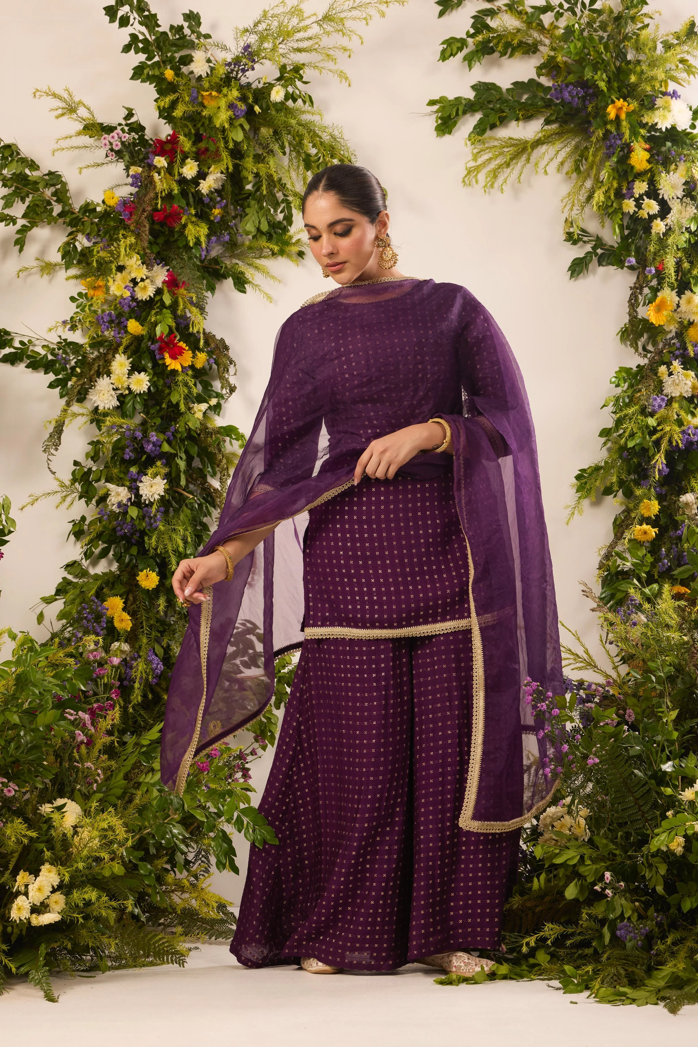 Mastaani Peak Purple Kurta Set - Image 2