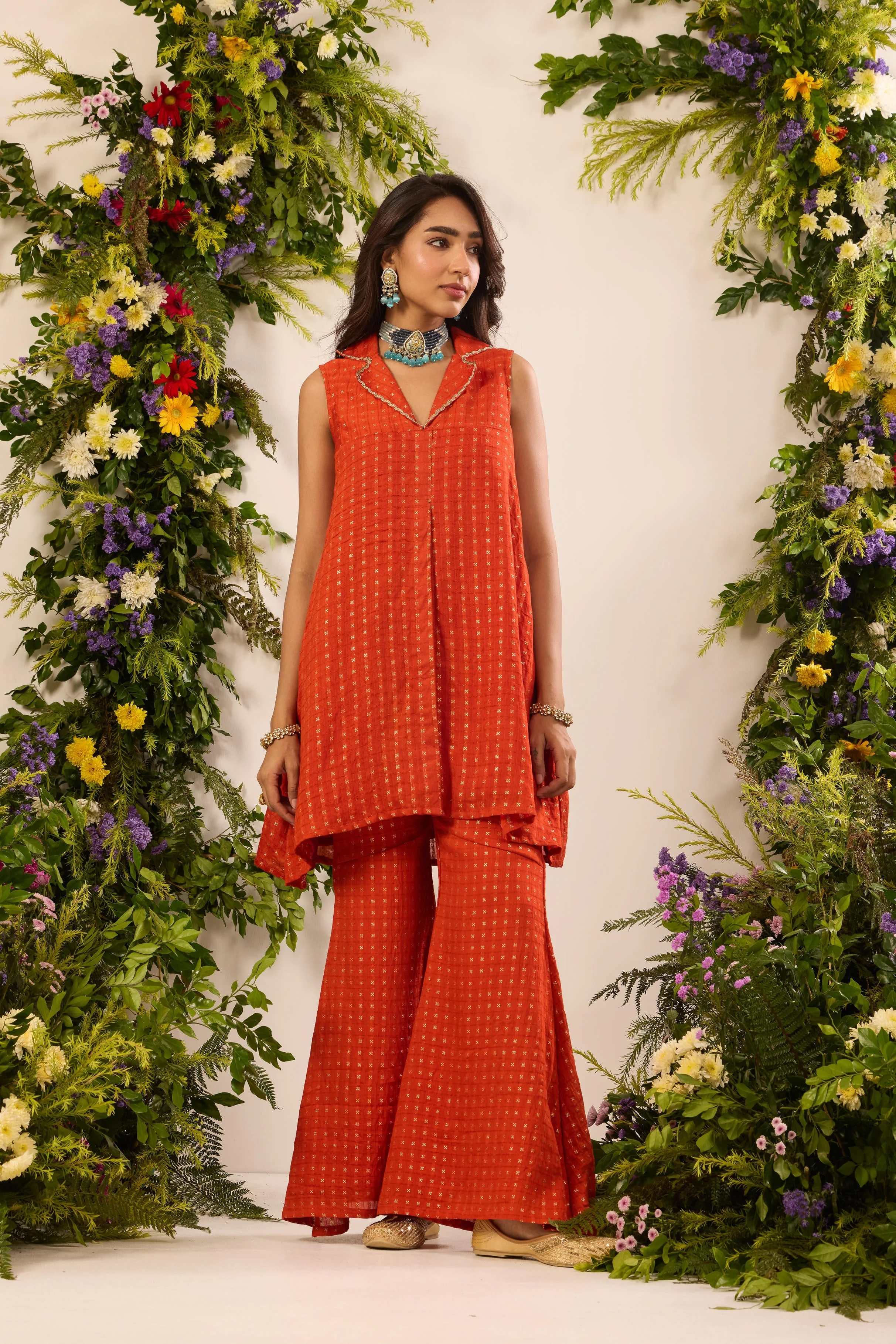 Mastaani Sunset Rust Co-ord Set - Image 2