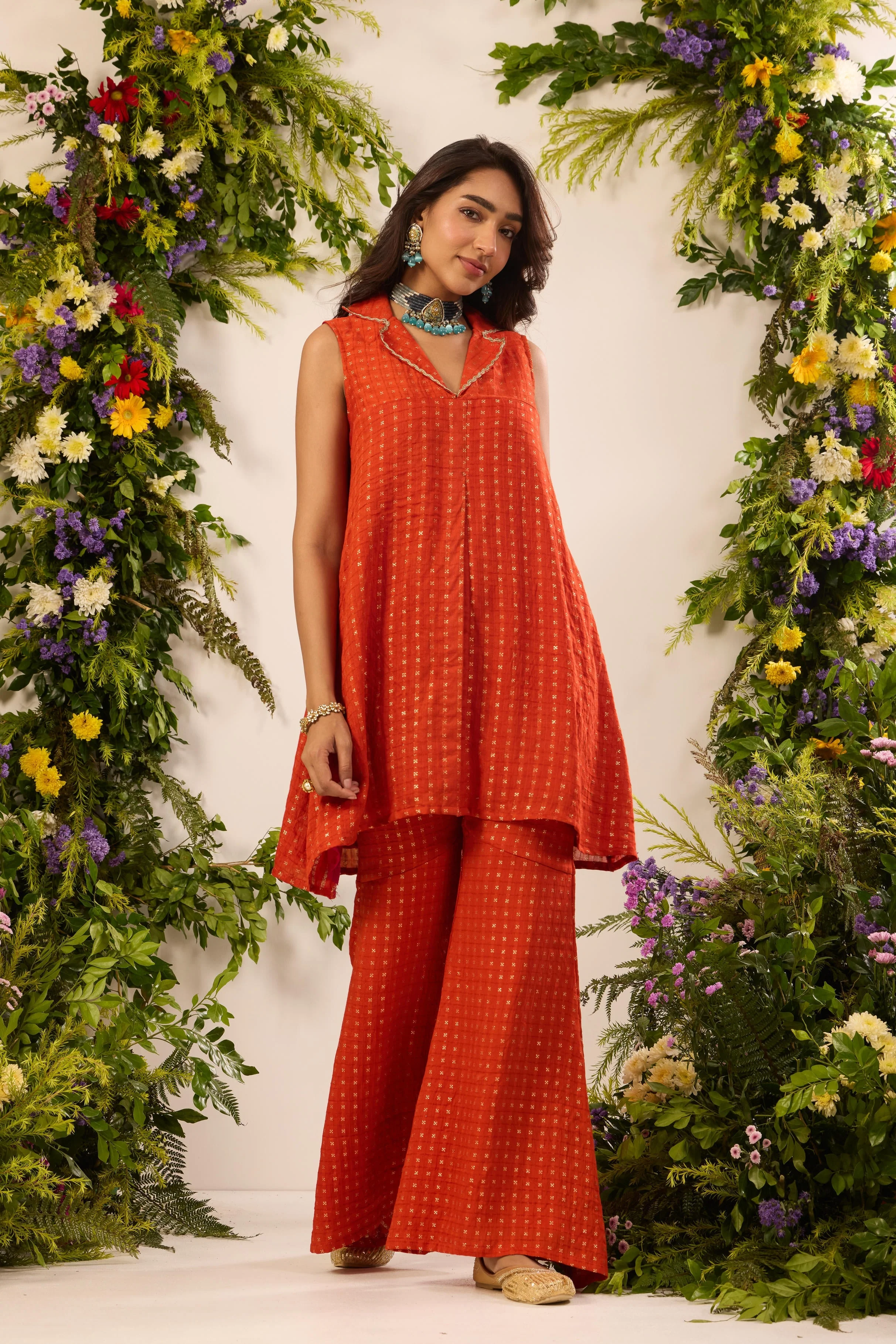 Mastaani Sunset Rust Co-ord Set - Image 3
