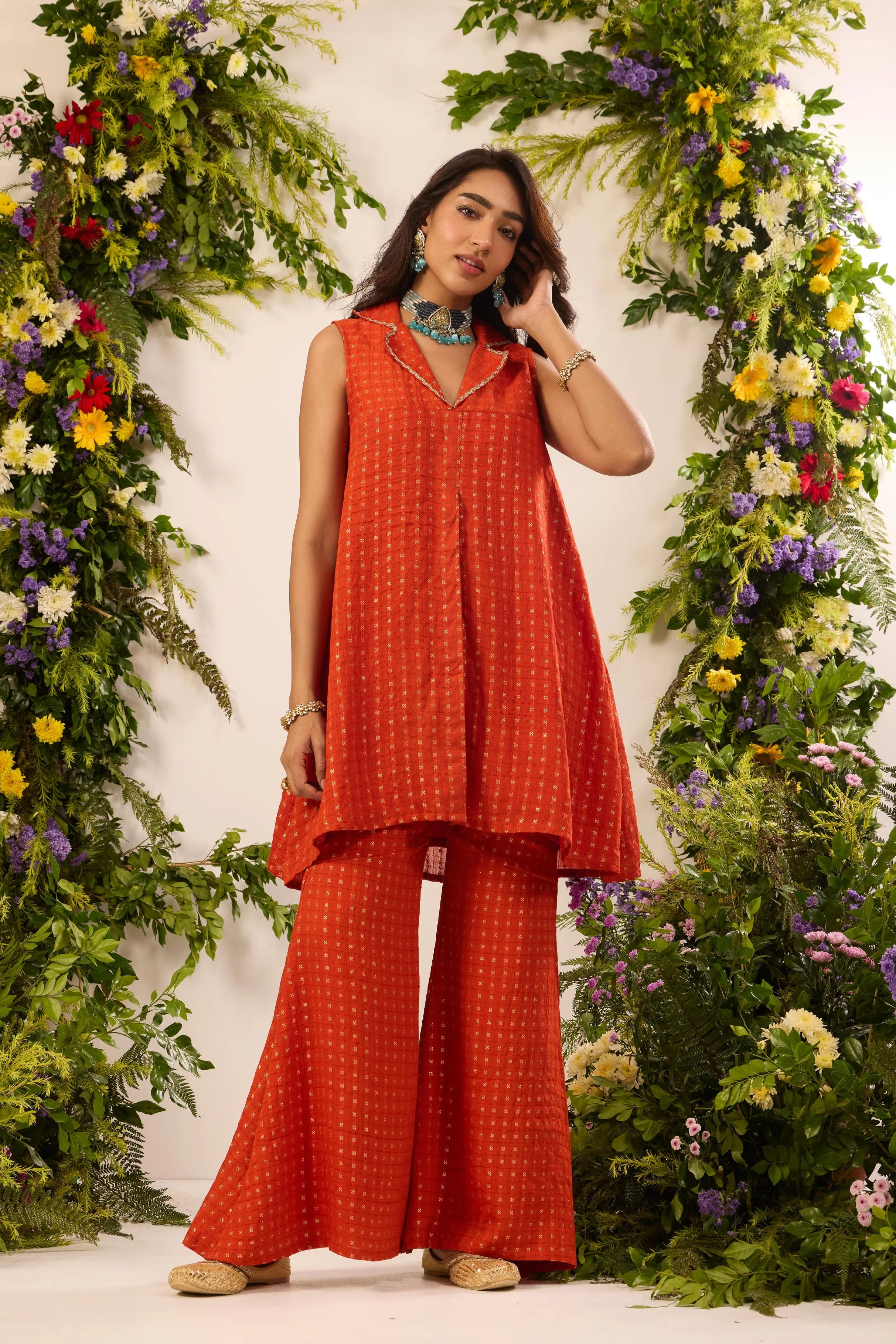 Mastaani Sunset Rust Co-ord Set - Image 4