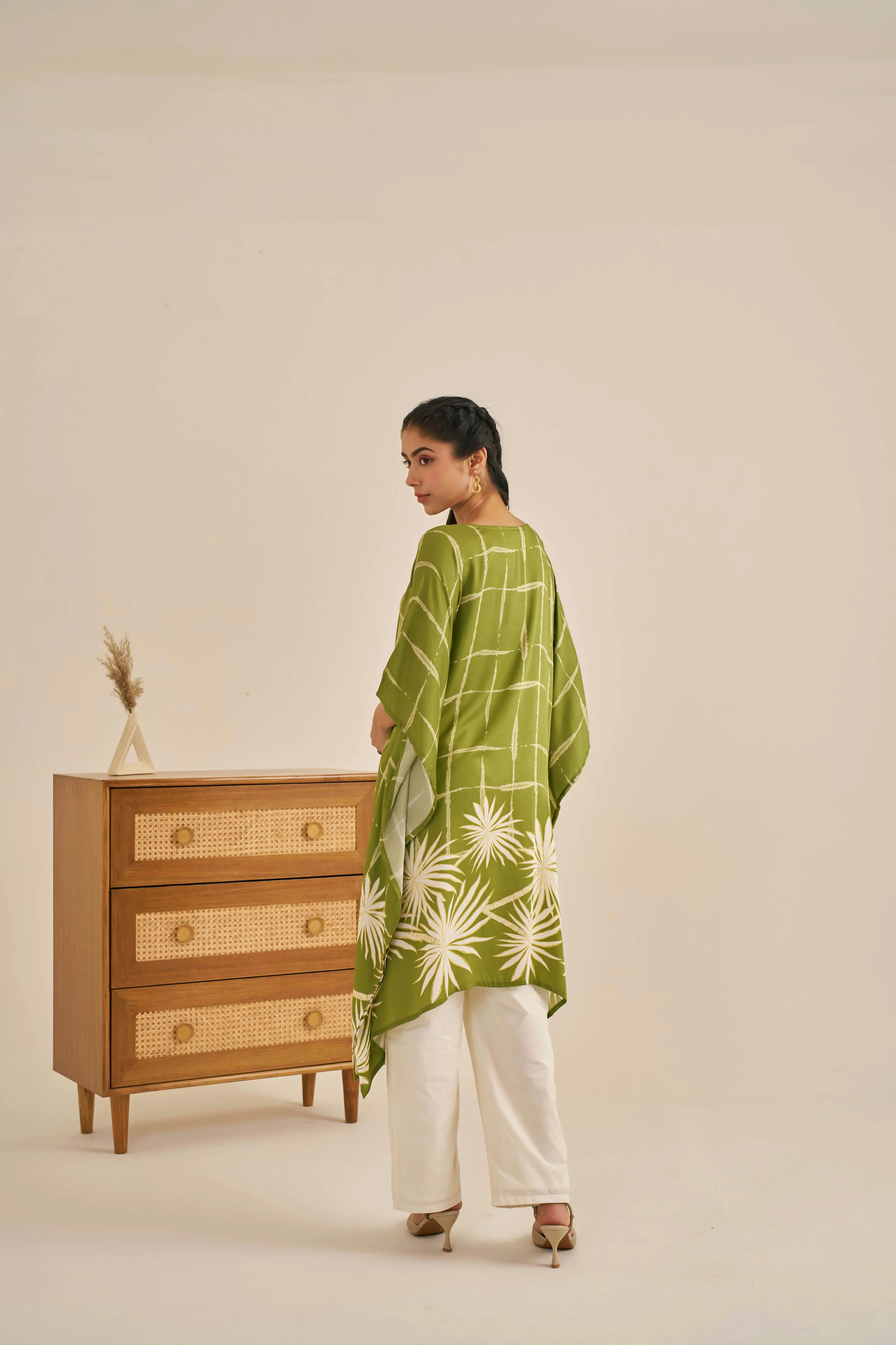 Meher Garden Green Kaftan - Image 5