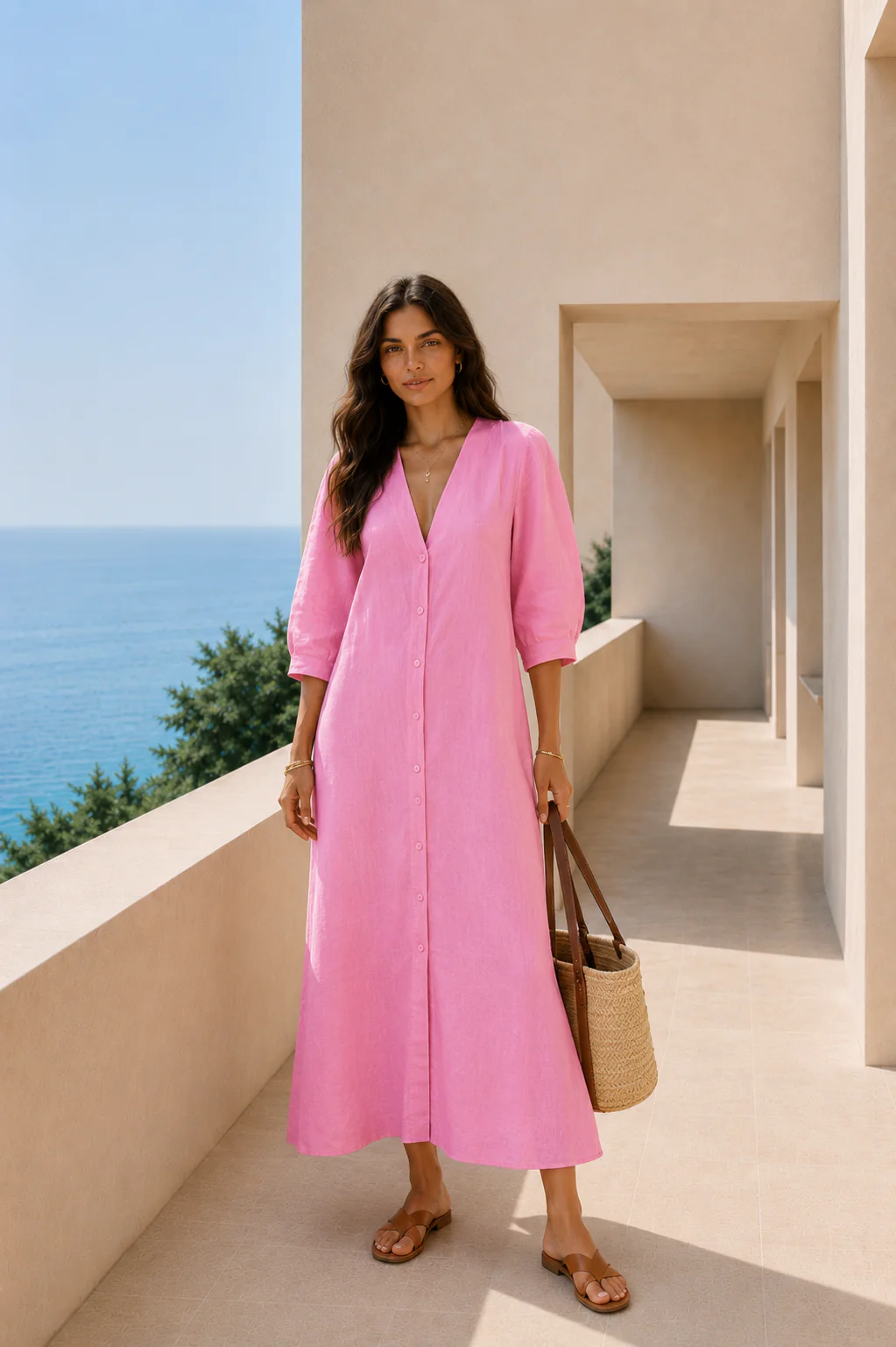 Tokyo Flamingo Bloom Dress - Image 4