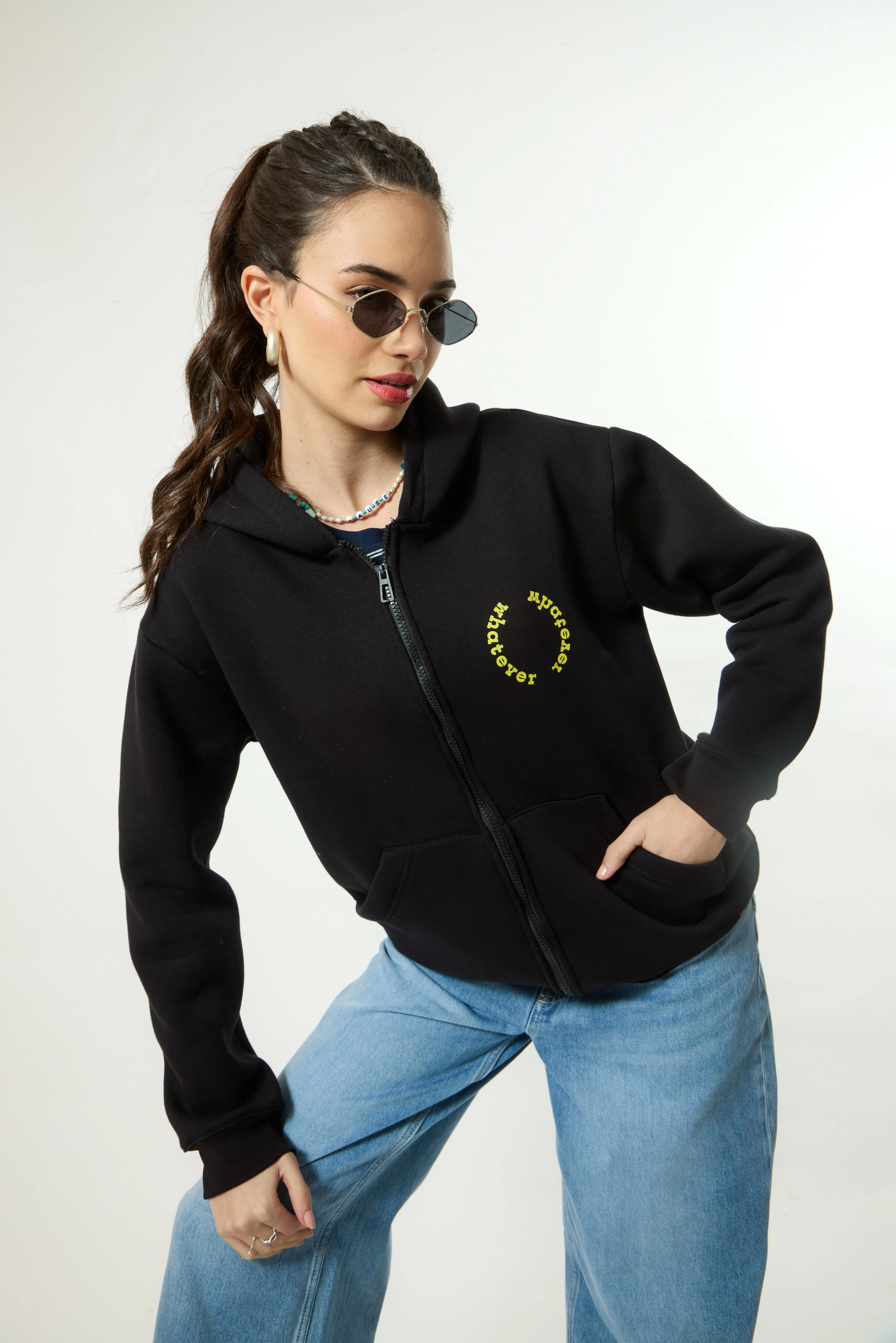 “WHATEVER SMILEY” Premium Oversized Hoodie - Image 4